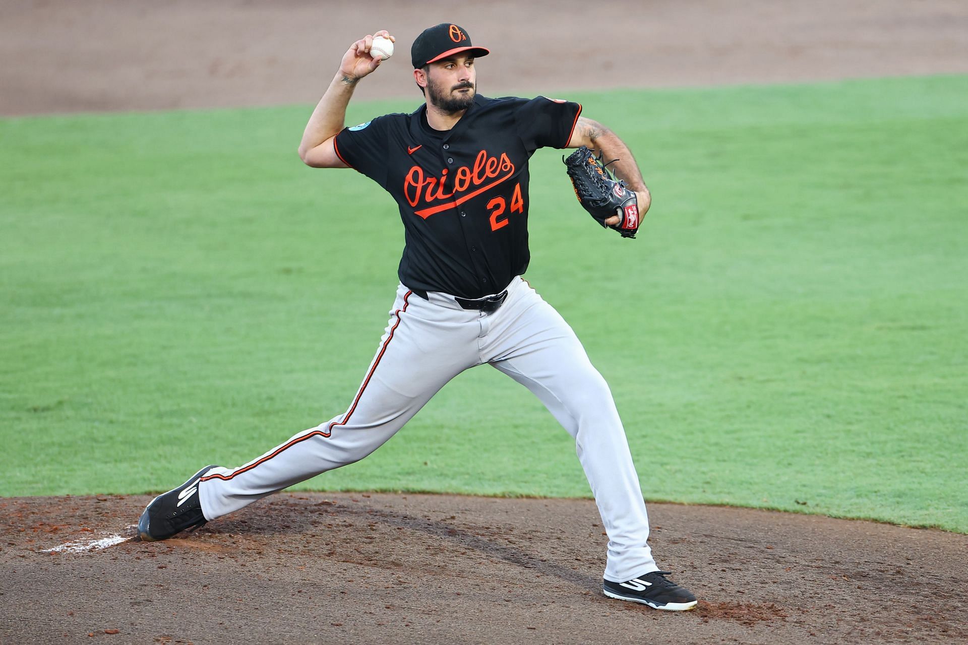 Zach Eflin in action for the Baltimore Orioles against the Tampa Bay Rays - Source: Getty